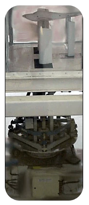 External Balance Installed with Model on Three Strut Support